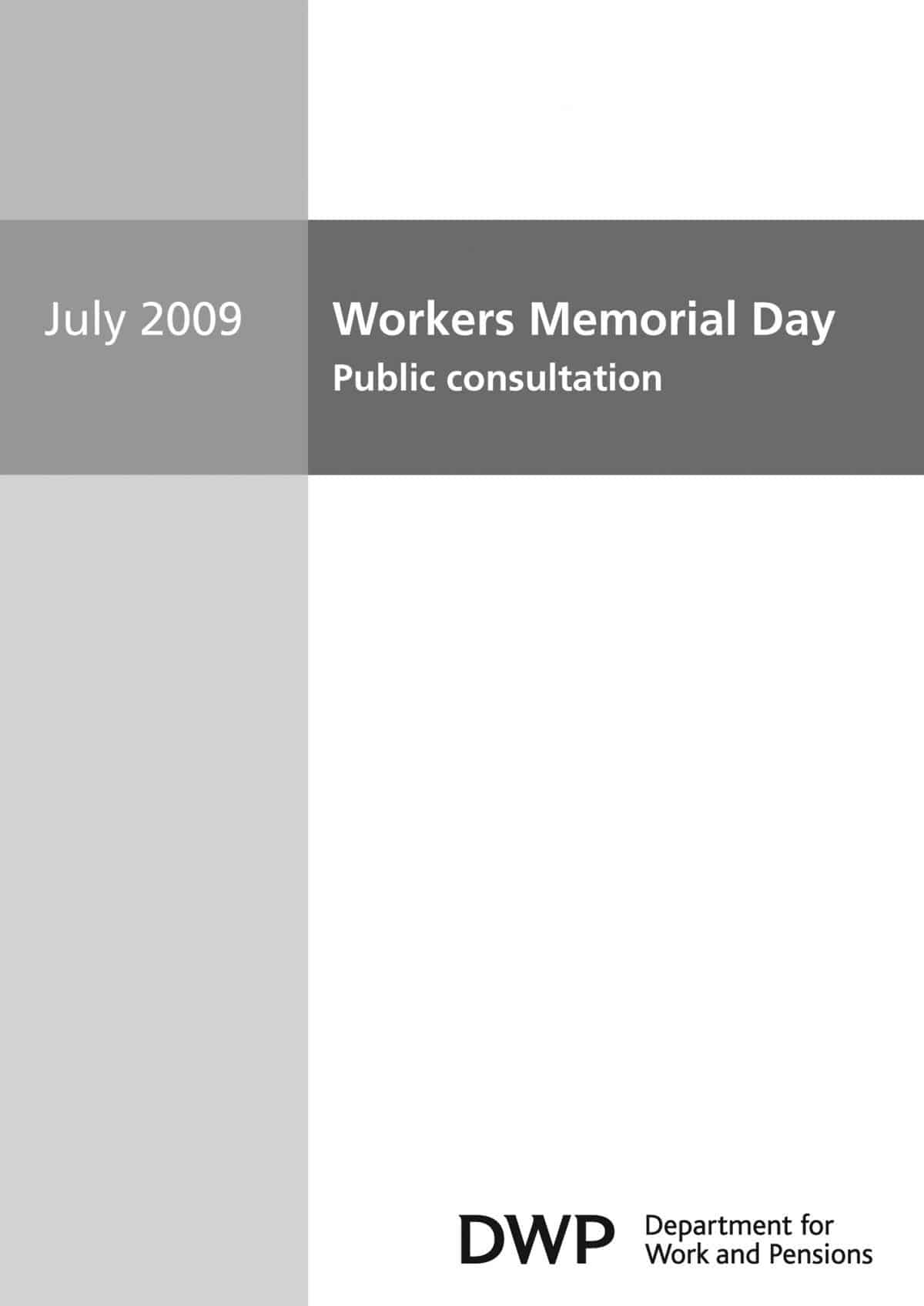 National recognition of Workers’ Memorial Day US & UK SafetyAtWorkBlog