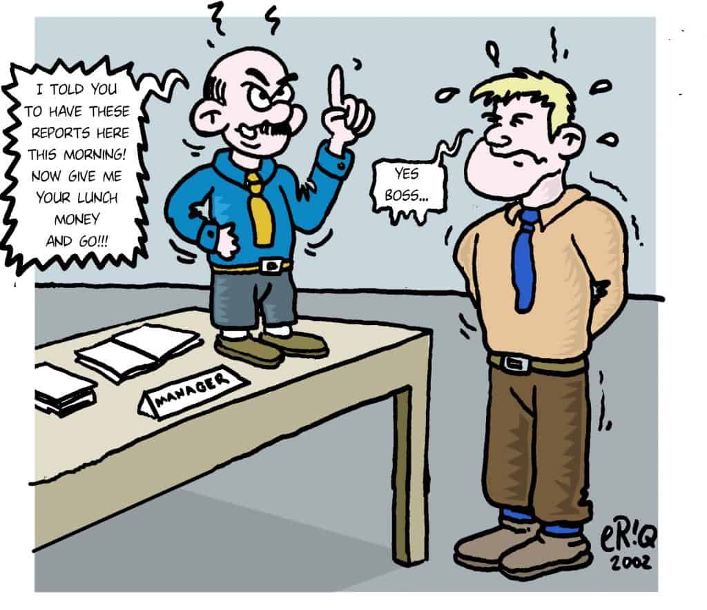 Bullying cartoon – SafetyAtWorkBlog