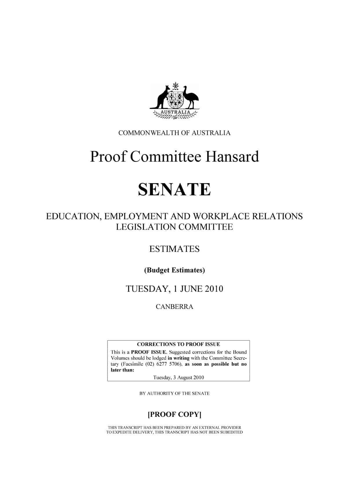 Safe Work Australia At Senate Estimates Harmonisation Latest