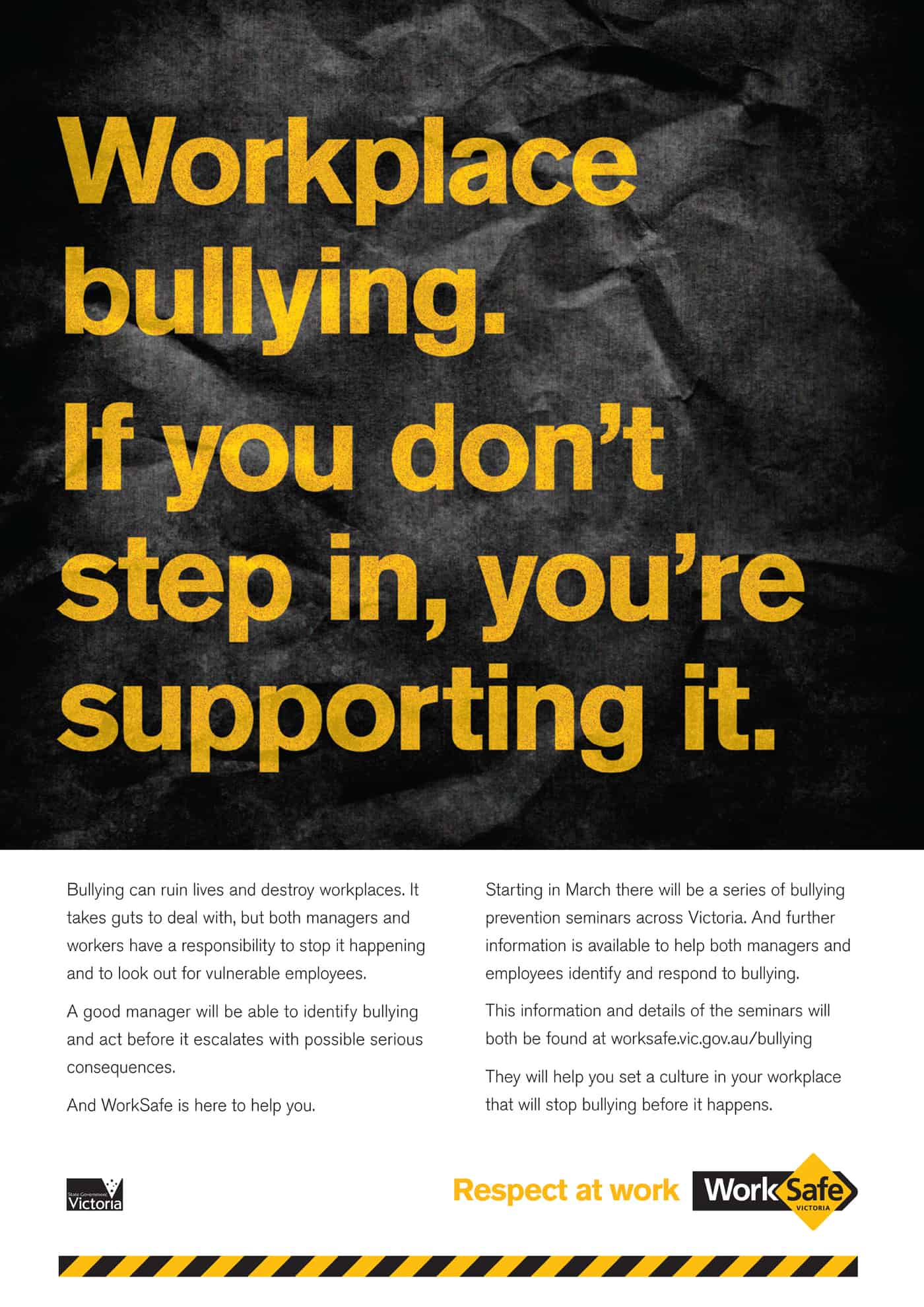 Stop Bullying Safety Poster Safety Posters Australia - vrogue.co