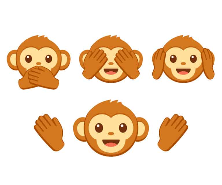 Cute monkey emoji set SafetyAtWorkBlog